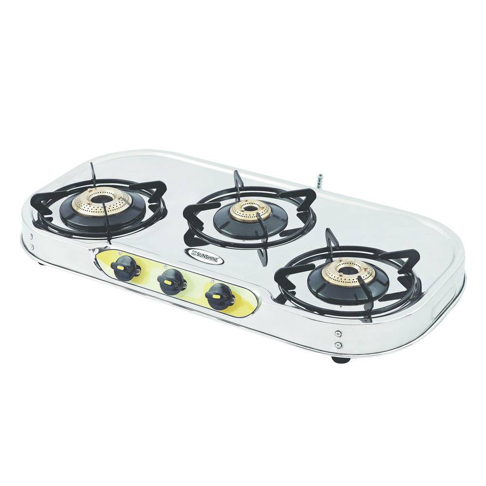 Sunshine VT3 Three Burner Stainless Steel Gas Stove Price Buy