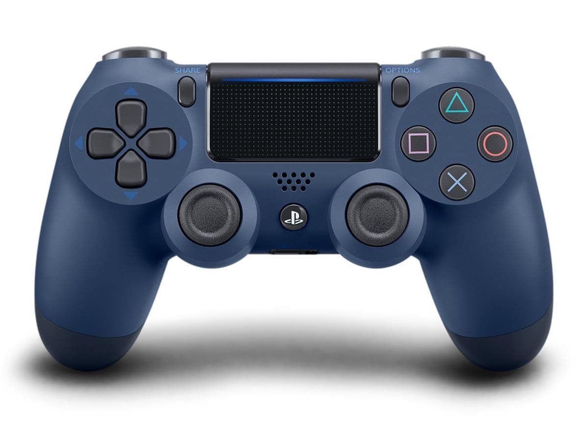 سوني PS4 Dualshock جهاز تحكم لاسلكي ، لون أزرق منتصف الليل