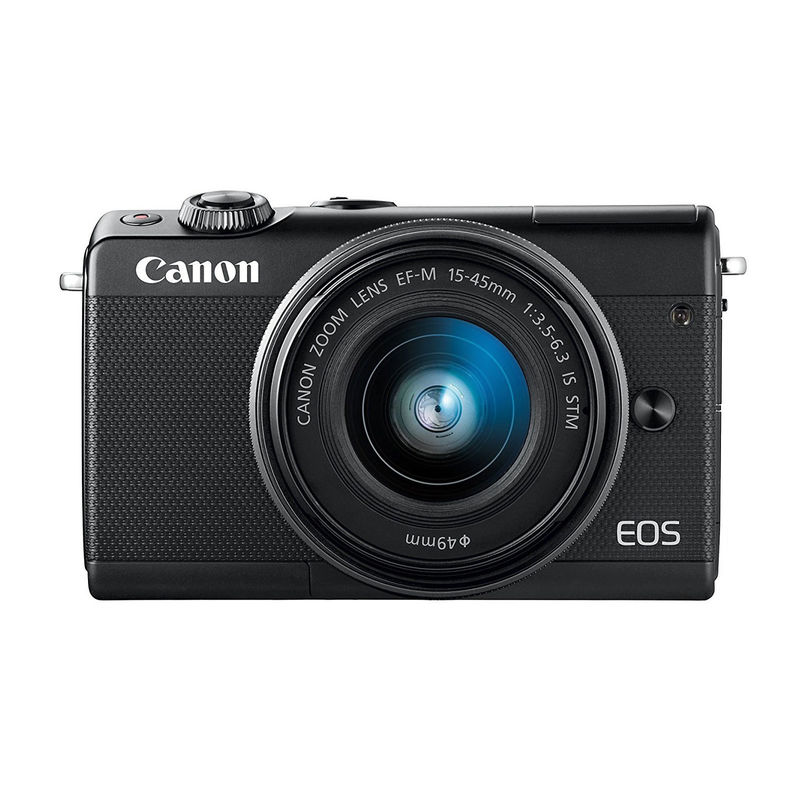 Buy كانون Eos M100 With Ef M 15 45 اسود كاميرا مع عدسات Online