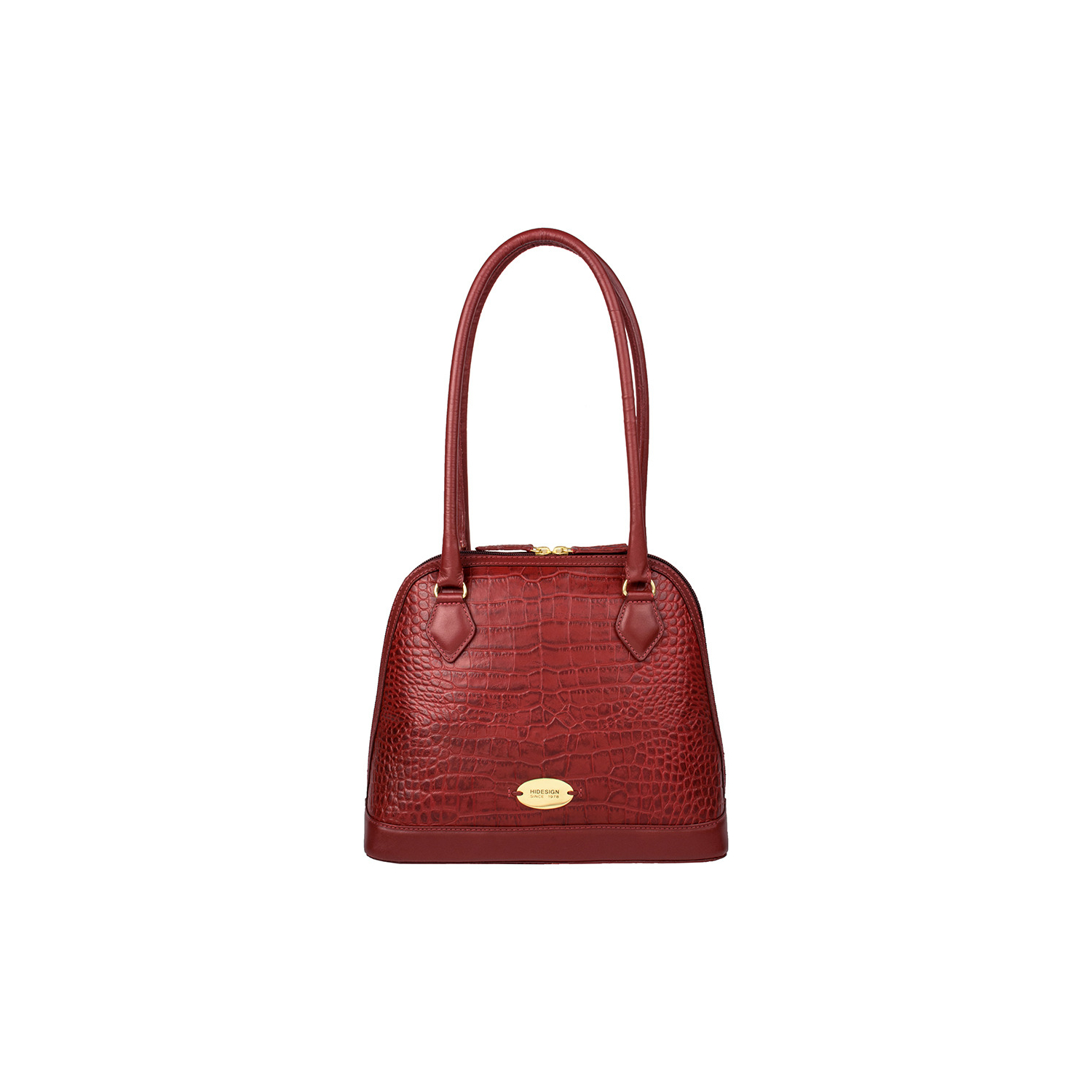 hidesign red handbag