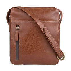 Men Leather Bags For Online At Hidesign Scaffell Pike 04 Crossbody Tan