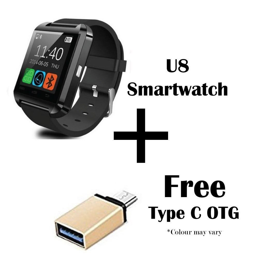 Hamee Go Tech Smart Watch U8 Bluetooth Lightweight Silicone Wristband