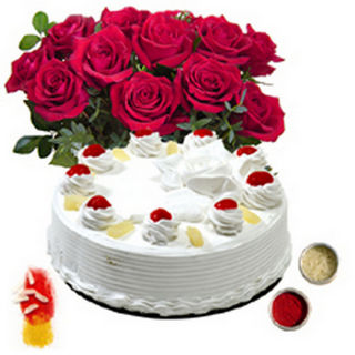 BAF Cakes N Flowers 500 Gms Gift, Fixed Time Deliv...