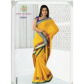 Exclusive sobar embroidery Sarees - S006SB16BRRE Exclusive sobar embroidery Sarees - S006SB16BRRE
