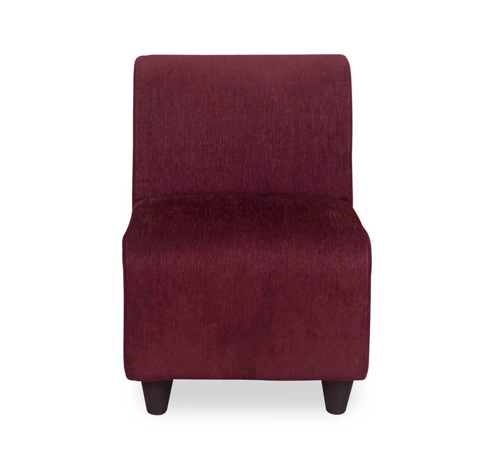 Bolt 1 Seater Sofa Without Arm - @home By Nilkamal, Maroon Bolt 1 Seater Sofa Without Arm - @home By Nilkamal, Maroon