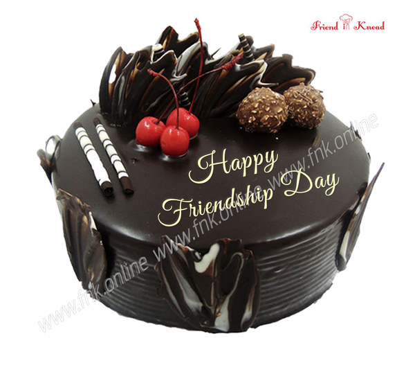 friendship day cakes order online cake in coimbatore friend in knead friendship day choco ferrero cake 0 5 kg select time