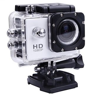 Fleejost Action Camera 1080P Sport Waterproof Camc...